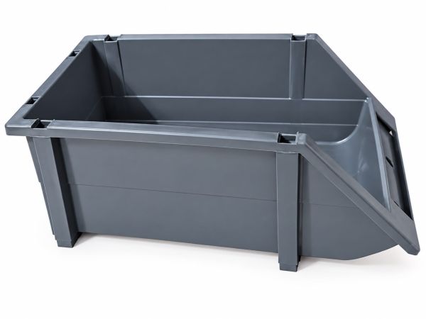 Лоток пластиковый усиленный, 20х35, серый // ЦК