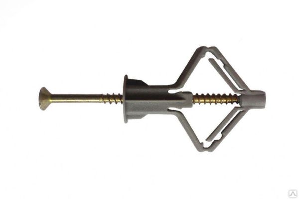 Дюбель "бабочка" DFDB для гипсокартона, с шурупом (БК - 30 шт.) // ЦК