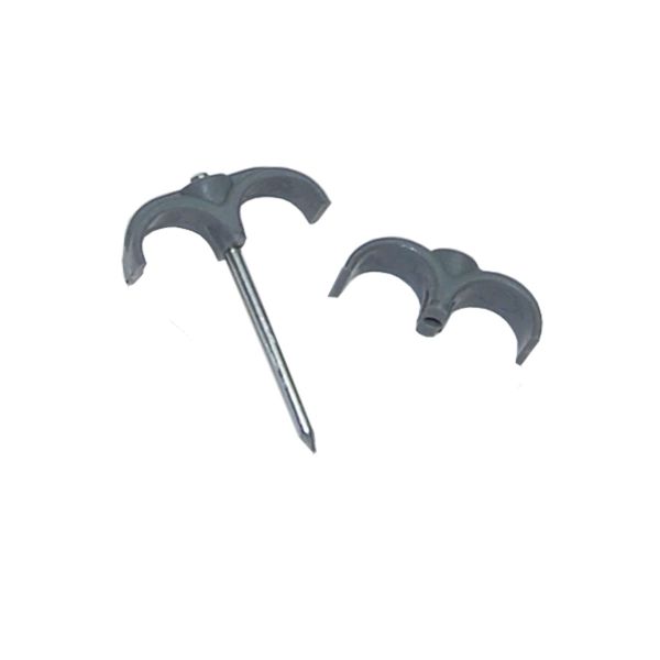 Скоба для кабеля BCD, двойная (с гвоздем) // ЦК Скоба для кабеля BCD, двойная (с гвоздем) // ЦК