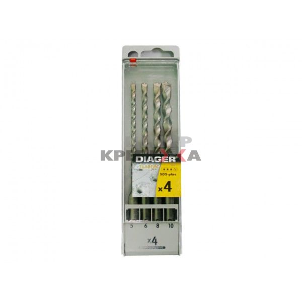 Комплект буров по бетону SDS-plus TWISTER-PLUS 100