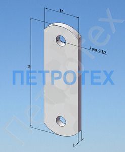 Пластина бытовая, оцинкованная