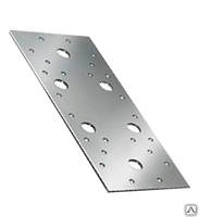 Пластина крепежная, 210х90х1,5мм, оцинкованная // ЦК