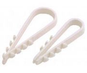 Дюбель-хомут для круглого кабеля, 5-10мм., нейлон, Дюбель-хомут для круглого кабеля, 5-10мм., нейлон,