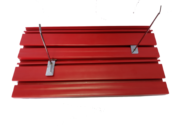 Сборная эконом панель 1000*90, RAL 2002  (Алый) // ЦК