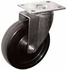 Ролик поворотный с тормозом 200 мм