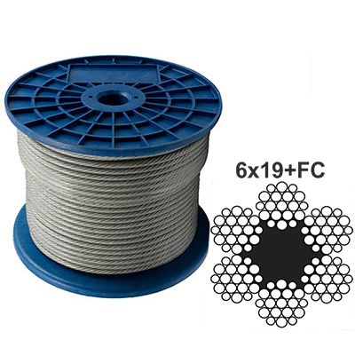 Cтальной канат (трос) DIN 3060 (6x19+FC) Cтальной канат (трос) DIN 3060 (6x19+FC)