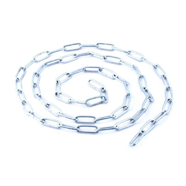 Цепь сварная длиннозвенная DIN763, оцинкованная Цепь сварная длиннозвенная DIN763, оцинкованная