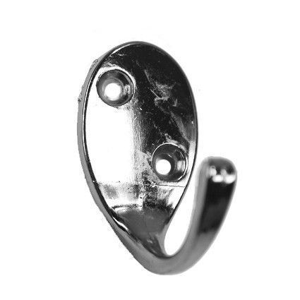 Крючок 1-рожк. для одежды, 90х40х15х3мм, оцинкован