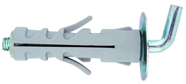 Нейлоновый дюбель с Г-образным крюком TA, Short