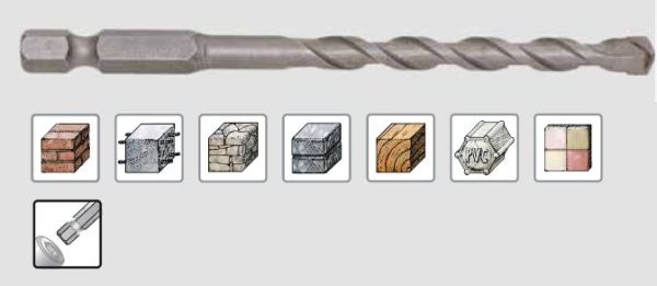 Сверло универсальное, хвостовик по биту "KEILBIT"