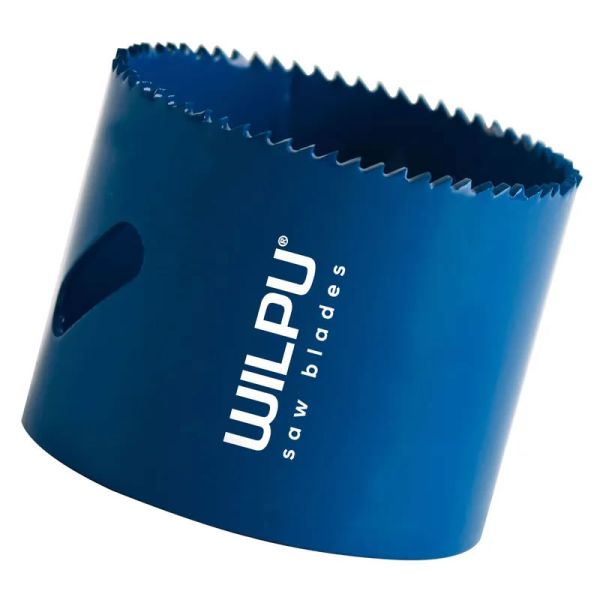 Коронка синяя биметалическая, мелкие зубья // Wilp Коронка синяя биметалическая, мелкие зубья // Wilp